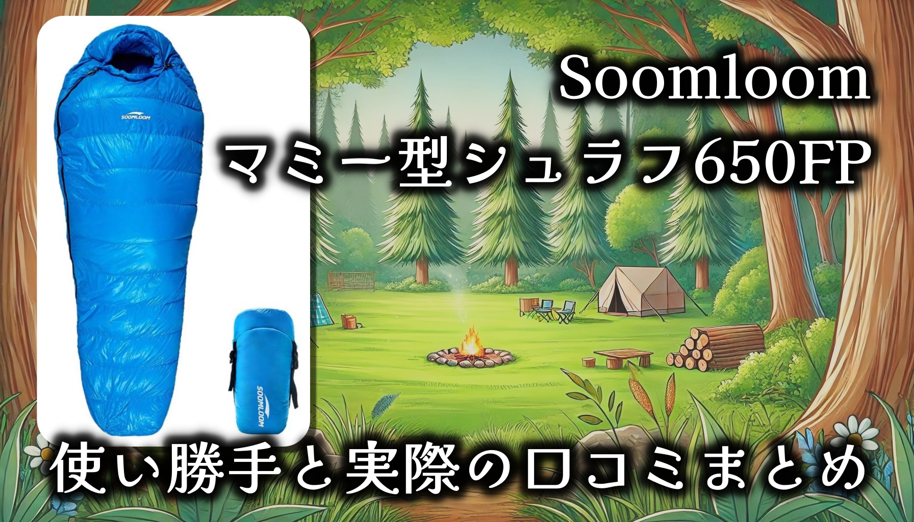 高級ダウン寝袋「Soomloomマミー型シュラフ650FP」はなぜ人気？基本情報や口コミを徹底調査